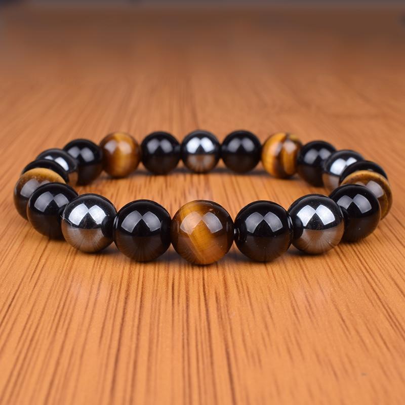 Bracelet Hématite Véritable Jovanni pour Homme en Perles - Mon Bracelet Homme