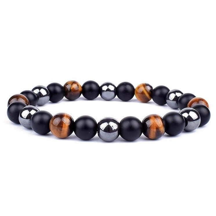 Bracelet Hématite Véritable Jovanni pour Homme en Perles - Mon Bracelet Homme