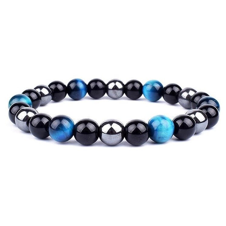 Bracelet Hématite Véritable Morgan pour Homme en Perles - Mon Bracelet Homme