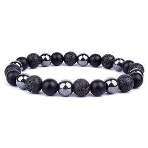 Bracelet Hématite Véritable pour Homme en Perles - Mon Bracelet Homme