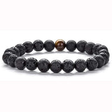 Bracelet Homme à la Mode en Pierre de Lave en Perle - Mon Bracelet Homme