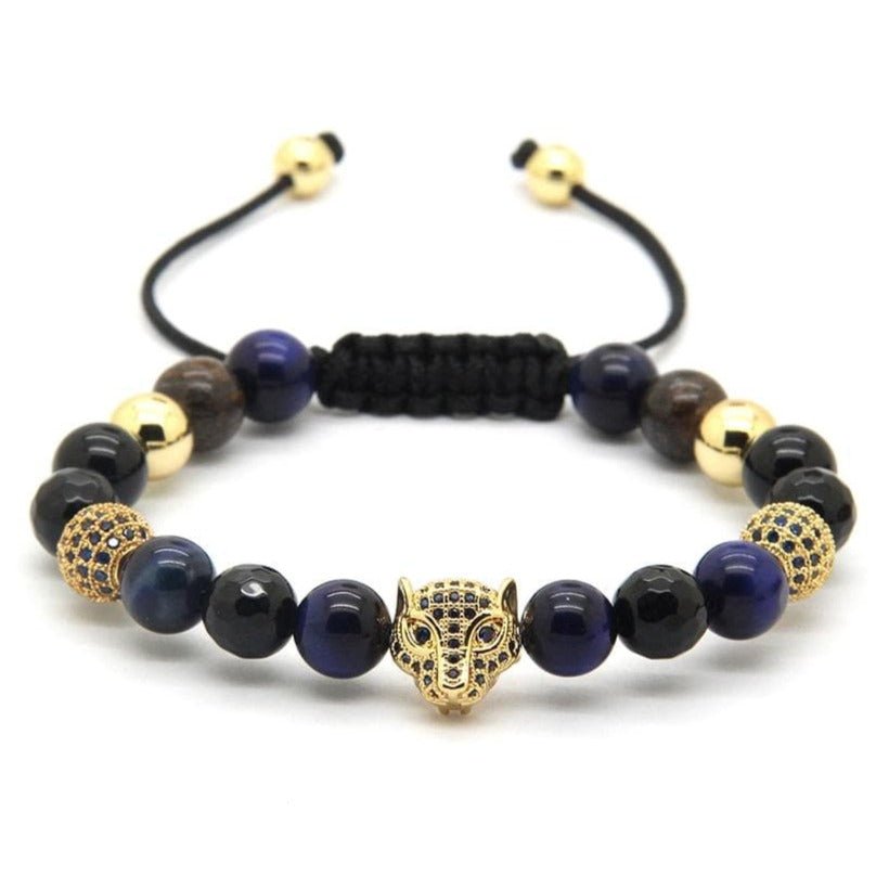 Bracelet Homme Bleu Luxe en Perle - Mon Bracelet Homme