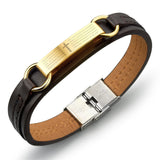 Bracelet Homme Croix et Bible en Cuir - Mon Bracelet Homme
