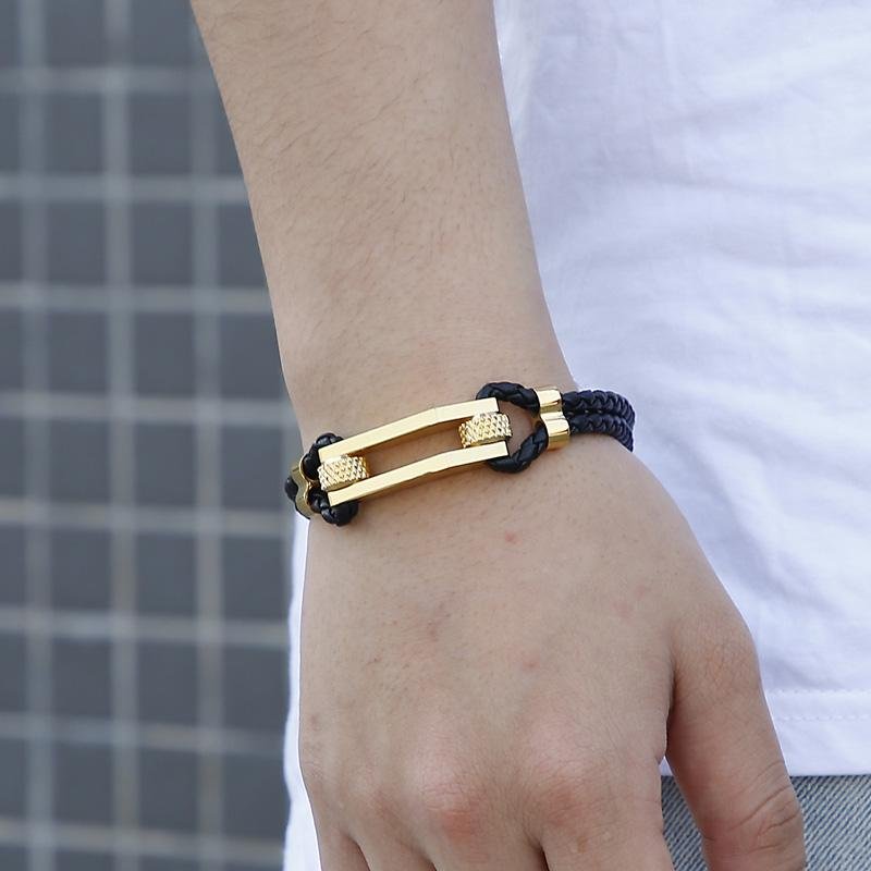 Bracelet Homme Cuir Tressé Luxe - Mon Bracelet Homme