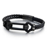 Bracelet Homme Cuir Tressé Luxe - Mon Bracelet Homme