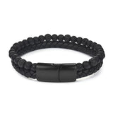 Bracelet Homme en Perles et en Cuir en Pierre - Mon Bracelet Homme