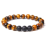 Bracelet Homme en Pierres Naturelles Semi Précieuse en Perle
