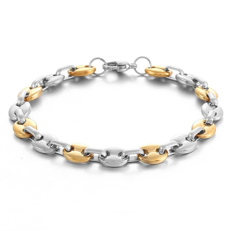 Bracelet Homme Grain de Café Acier - Mon Bracelet Homme