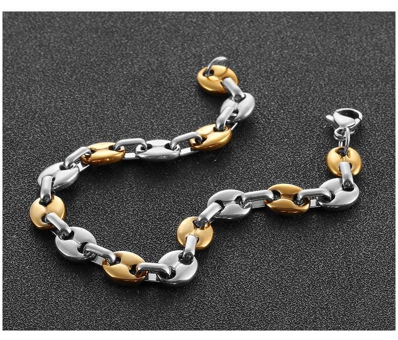 Bracelet Homme Grain de Café Acier - Mon Bracelet Homme