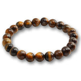 Bracelet Homme Grosses Perles en Œil-de-Tigre - Mon Bracelet Homme
