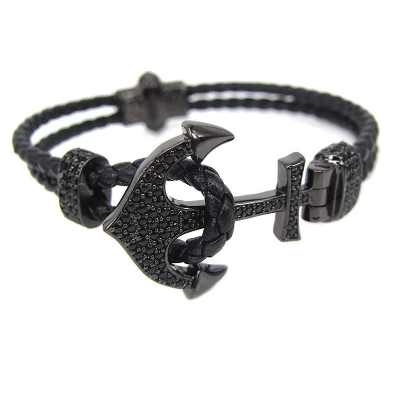 Bracelet Homme Luxe Ancre - Mon Bracelet Homme