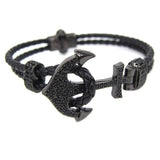 Bracelet Homme Luxe Ancre - Mon Bracelet Homme