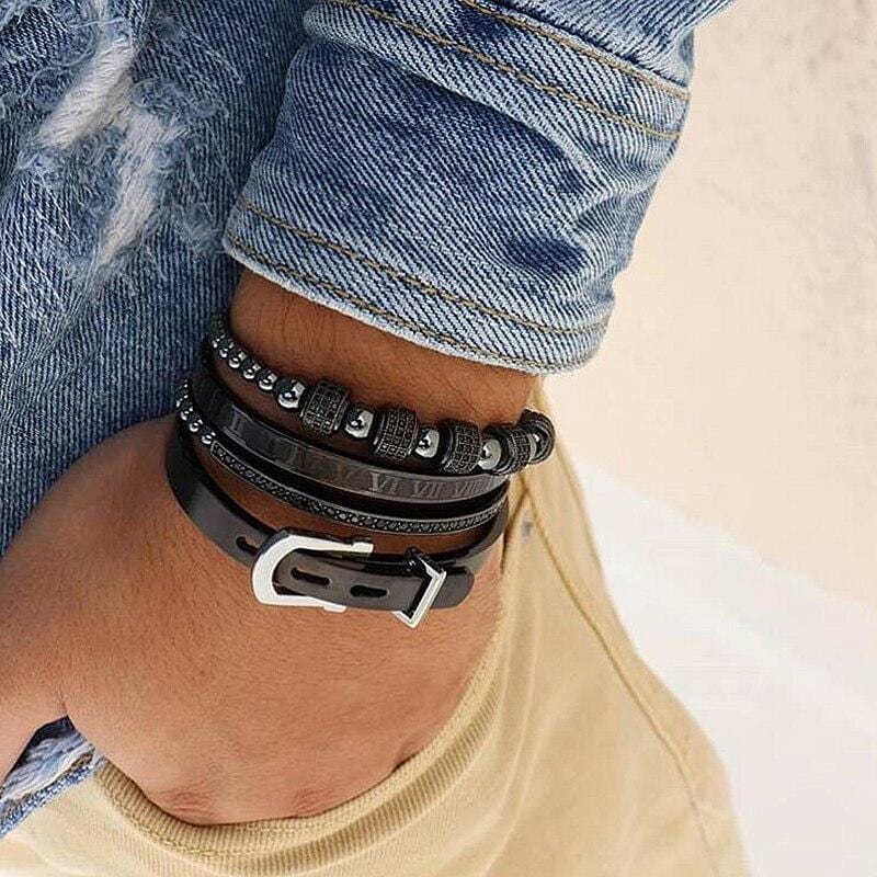 Bracelet Homme Luxe Or en Acier - Mon Bracelet Homme