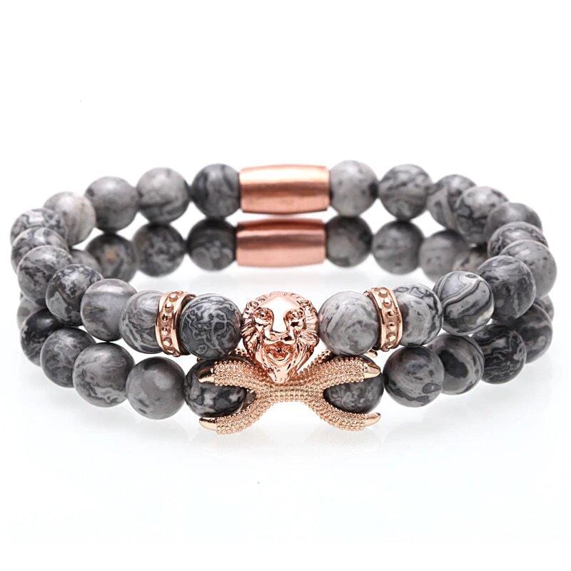Bracelet Homme Luxe Perle en Pierre - Mon Bracelet Homme