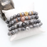 Bracelet Homme Luxe Perle en Pierre - Mon Bracelet Homme