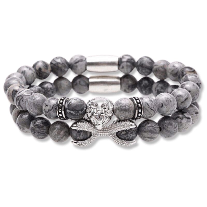 Bracelet Homme Luxe Perle en Pierre - Mon Bracelet Homme