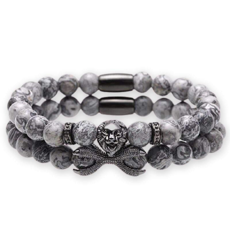Bracelet Homme Luxe Perle en Pierre - Mon Bracelet Homme