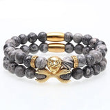 Bracelet Homme Luxe Perle en Pierre - Mon Bracelet Homme