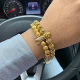 Bracelet Homme Luxe Tête De Mort en Perle - Mon Bracelet Homme