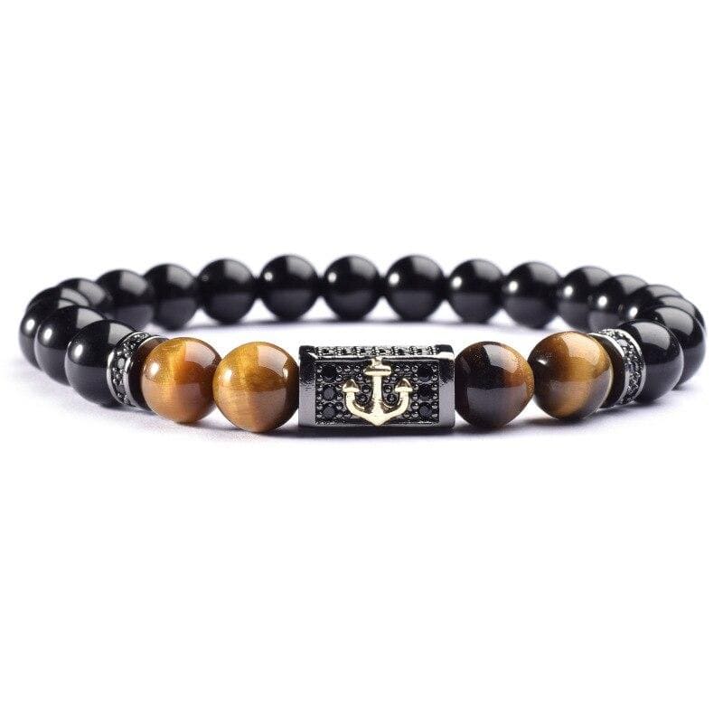 Bracelet Homme Marin Luxe en Perle - Mon Bracelet Homme