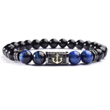 Bracelet Homme Marin Luxe en Perle