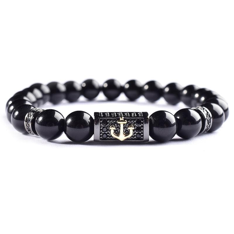 Bracelet Homme Marin Luxe en Perle - Mon Bracelet Homme