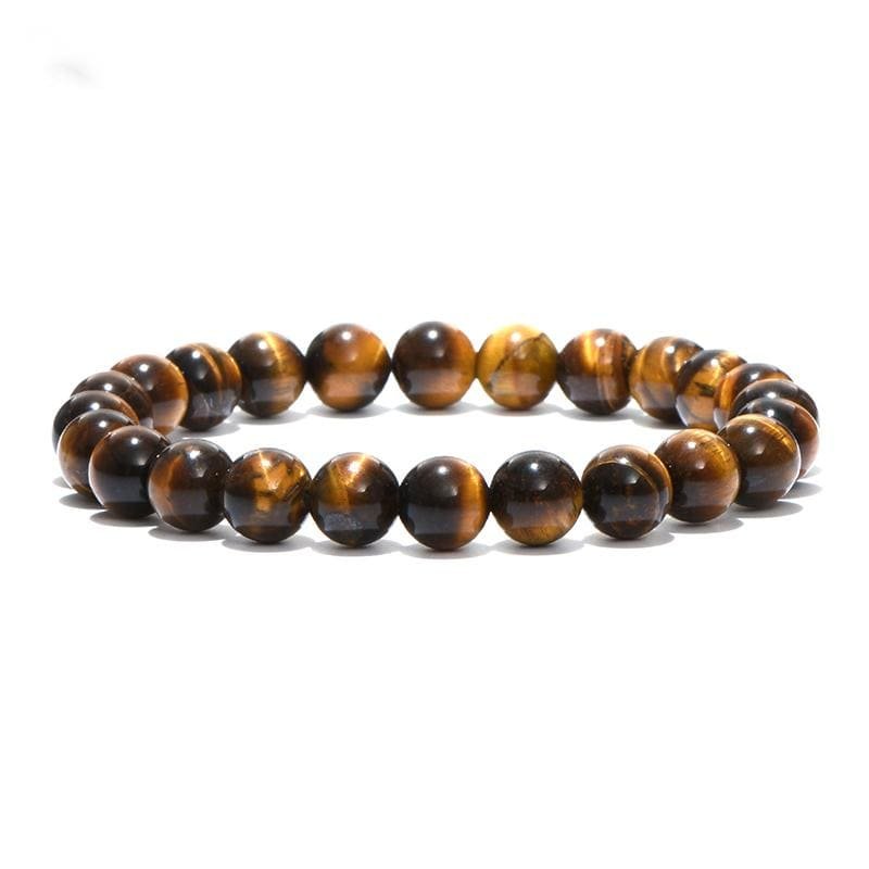 Bracelet Homme Oeil de Tigre 8mm et 10mm en Perle - Mon Bracelet Homme