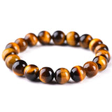 Bracelet Homme Oeil de Tigre 8mm et 10mm en Perle
