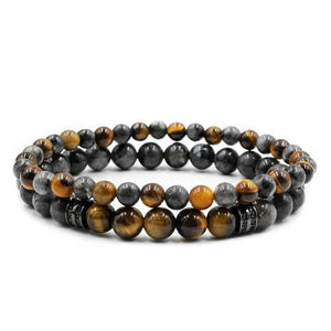 Bracelet Homme Oeil de Tigre Bijouterie en Perle - Mon Bracelet Homme