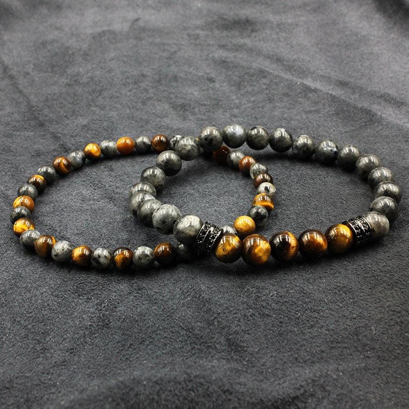 Bracelet Homme Oeil de Tigre Bijouterie en Perle - Mon Bracelet Homme