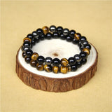 Bracelet Homme Oeil de Tigre et Pierres Naturelles en Perle - Mon Bracelet Homme