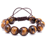 Bracelet Homme Oeil de Tigre Grosses Perles - Mon Bracelet Homme
