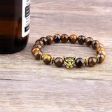 Bracelet Homme Oeil de Tigre Léopard en Perle - Mon Bracelet Homme