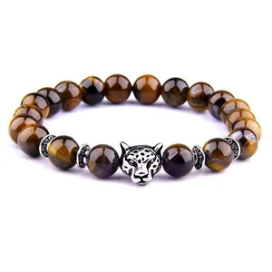 Bracelet Homme Oeil de Tigre Léopard en Perle - Mon Bracelet Homme