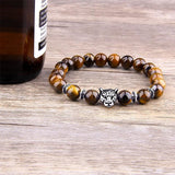 Bracelet Homme Oeil de Tigre Léopard en Perle - Mon Bracelet Homme