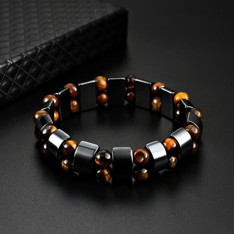 Bracelet Homme Oeil de Tigre Original en Perle - Mon Bracelet Homme