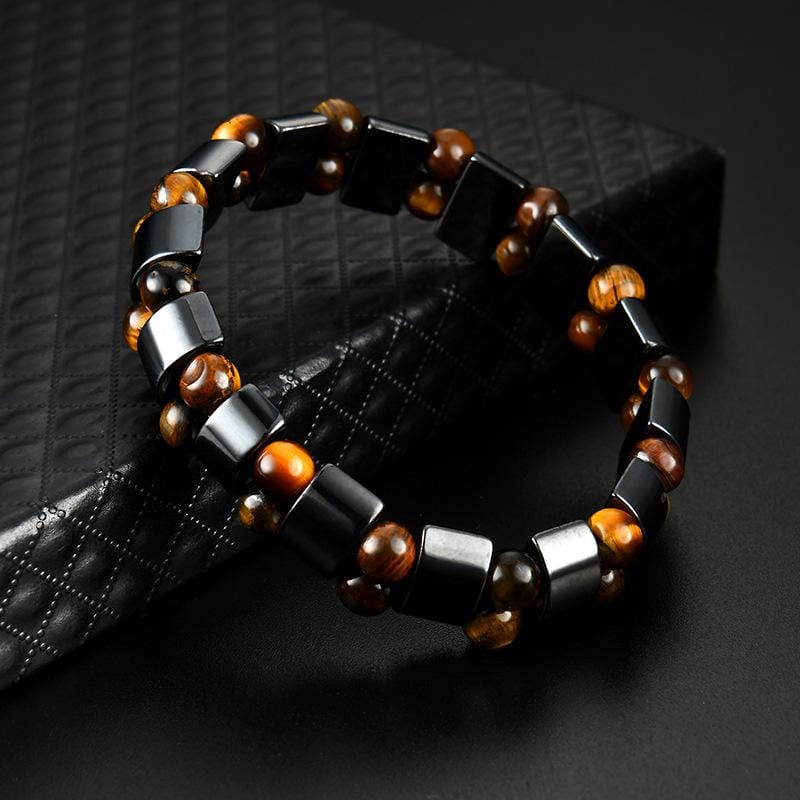 Bracelet Homme Oeil de Tigre Original en Perle - Mon Bracelet Homme