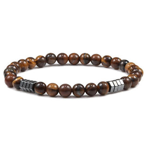 Bracelet Homme Oeil de Tigre Tendance en Perle - Mon Bracelet Homme