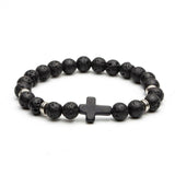 Bracelet Homme Perle et Croix - Mon Bracelet Homme