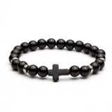 Bracelet Homme Perle et Croix - Mon Bracelet Homme