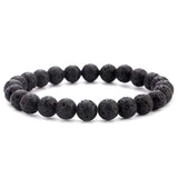 Bracelet Homme Pierre de Lave 6/8mm en Perle - Mon Bracelet Homme