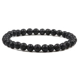 Bracelet Homme Pierre de Lave 6/8mm en Perle - Mon Bracelet Homme