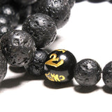 Bracelet Homme Pierre de Lave Om Mani Padme Hum en Perle - Mon Bracelet Homme