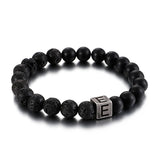 Bracelet Homme Pierre de Lave Personnalisé en Perle - Mon Bracelet Homme