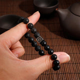 Bracelet Homme Pierre de Lave Personnalisé en Perle - Mon Bracelet Homme