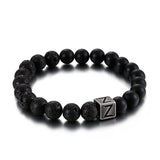 Bracelet Homme Pierre de Lave Personnalisé en Perle - Mon Bracelet Homme