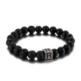 Bracelet Homme Pierre de Lave Personnalisé en Perle - Mon Bracelet Homme