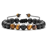 Bracelet Homme Pierre de Lave Shamballa en Perle - Mon Bracelet Homme