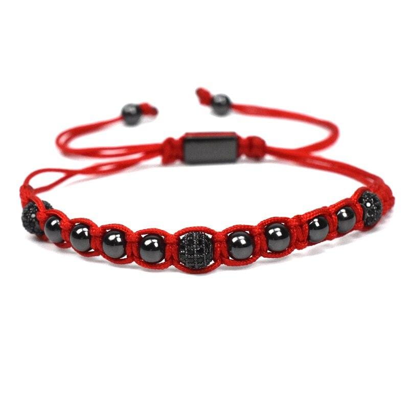 Bracelet Homme Rouge Luxe en Perle - Mon Bracelet Homme