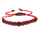 Bracelet Homme Rouge Luxe en Perle - Mon Bracelet Homme